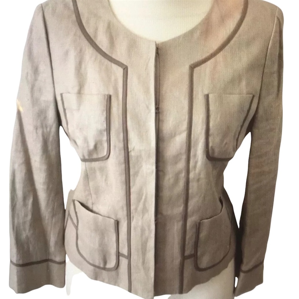 2 piece SET Jcrew Womens Conference jacket & Skirt SET linen